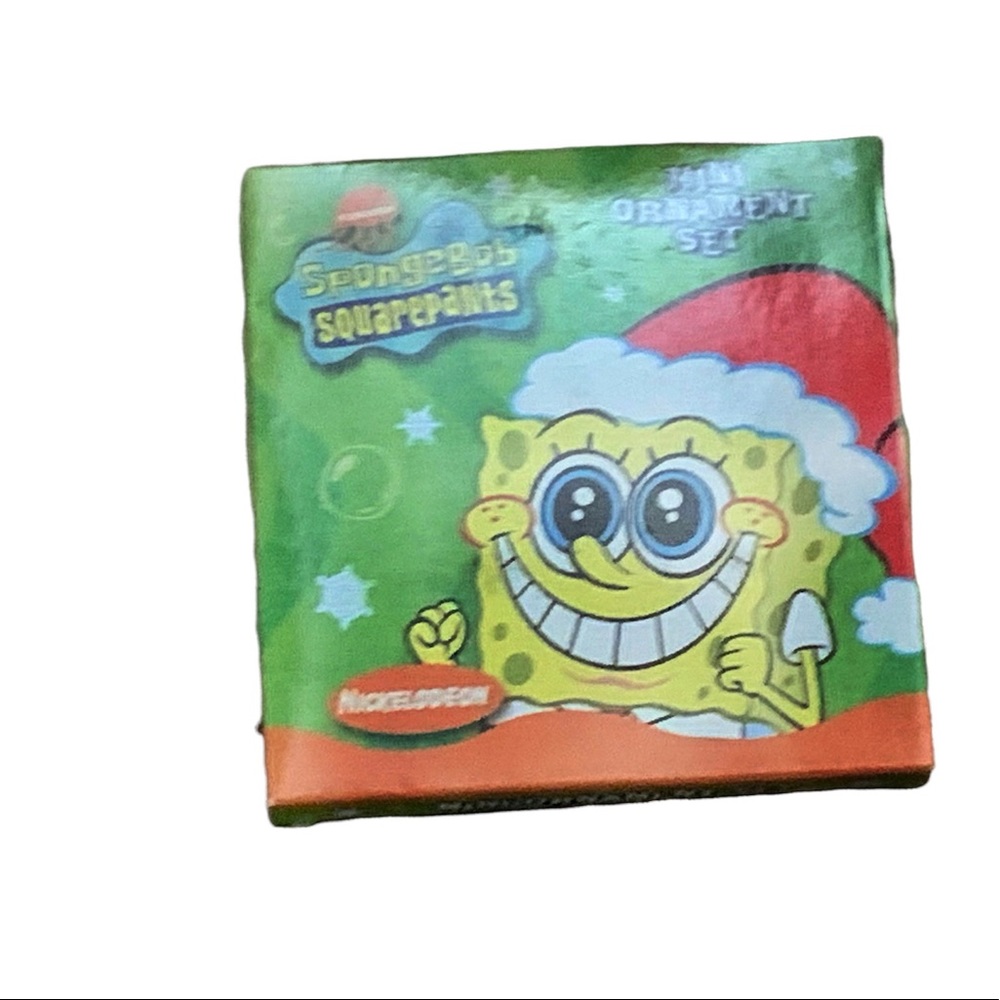 NWT SpongeBob SquarePants mini Christmas ornaments set